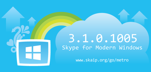 Skype 3.1.0.1005 for Modern Windows