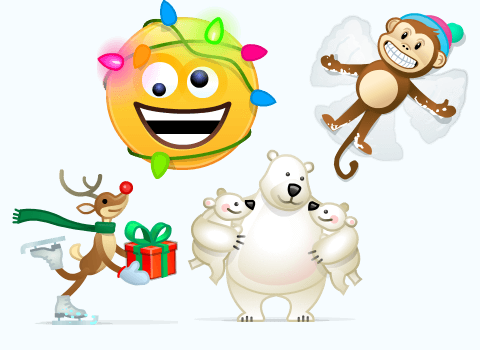 In The Skype Emerged 4 Additional Christmas Emoticons