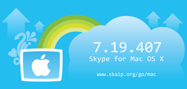 Skype 7.19.407 for Mac OS X