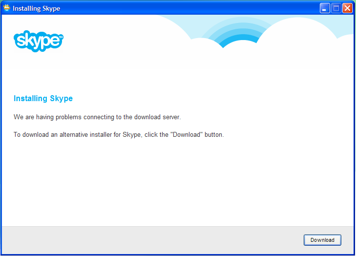 skype download problems