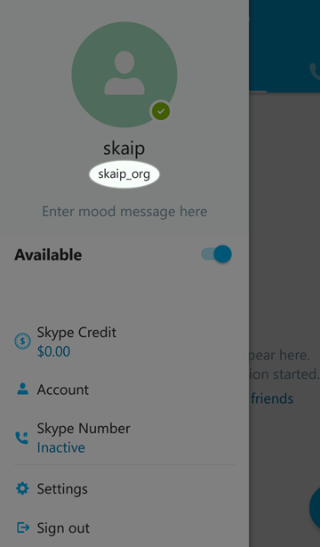 get a skype account
