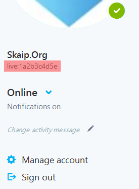 Skype login in Skype for Web