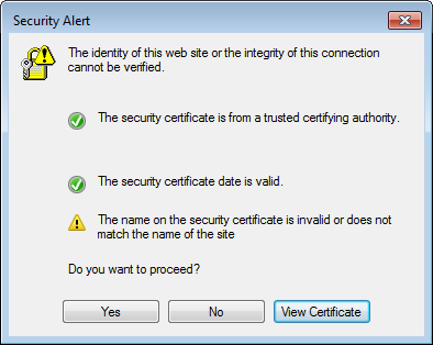 Security Alert in Skype for Windows