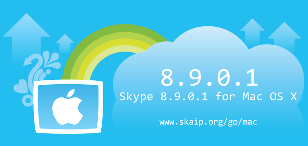 Skype 8.9.0.1 for Mac OS X