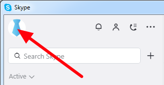 Open settings in the new Skype by clicking on the avatar