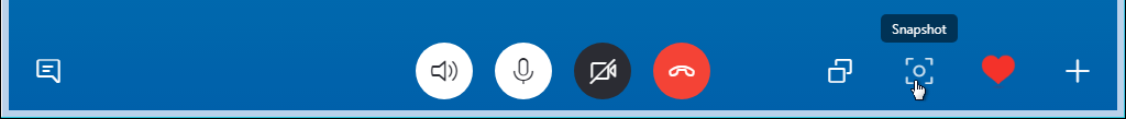 How to take snapshots in Skype 8