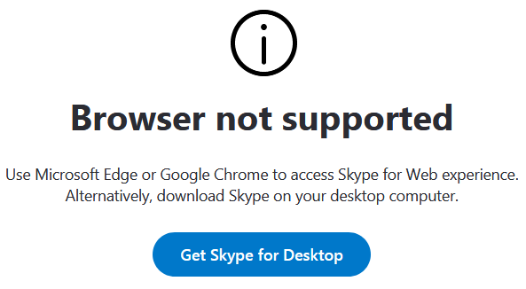 can not open skype